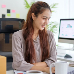 A home seller reviewing digital paperwork and preparing for the listing and escrow process